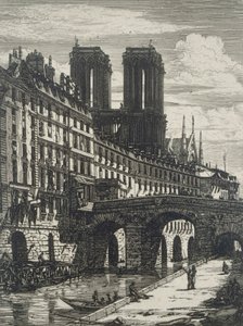 Le Petit Pont door Charles Meryon